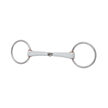 Mors de filet Beris simple brisure 7,5 cm Medium Argent