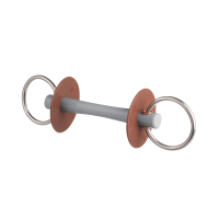 Mors de filet Beris canon Comfort fin anneau 7,5 cm Doux Gris Mors de filet Beris canon Comfort fin anneau 7,5 cm Doux Gris