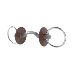Mors de filet Beris passage de langue Konnex anneau 7,5 cm Doux Gris Mors de filet Beris passage de langue Konnex anneau 7,5 cm Doux Gris