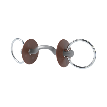Mors de filet Beris passage de langue Konnex anneau 7,5 cm Doux Gris Mors de filet Beris passage de langue Konnex anneau 7,5 cm Doux Gris