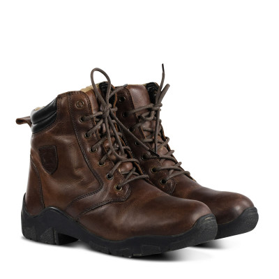 Boots Cuir hiver Chamonix femme Horze Marron