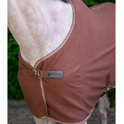 Couverture Economic polaire Waldhausen avec sangles croisées Mocca Marron