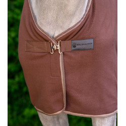 Couverture Economic polaire Waldhausen avec sangles croisées Mocca Marron