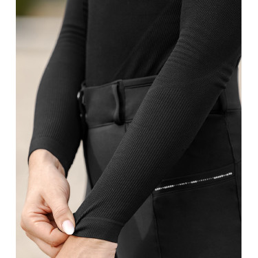 T-shirt technique ELT en maille 3D Richmond manches longues femme Noir