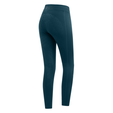 Legging d'équitation thermique ELT Rica en polaire bouclette enfant Bleu pétrole