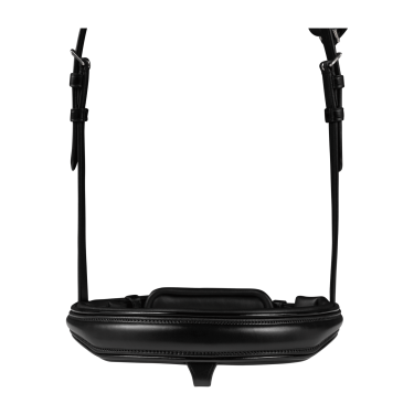 Bridon verni Waldhausen S-Line Blackshine muserolle combinée pull back Noir