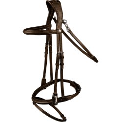 Bridon équitation X-Line avec muserolle combinée