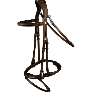 Bridon équitation X-Line avec muserolle combinée