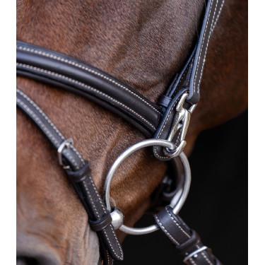 Bridon équitation X-Line avec muserolle combinée