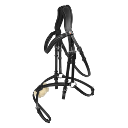 Bridon Waldhausen X-Line Cancún standard muserolle croisée Noir