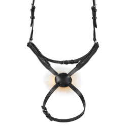 Bridon Waldhausen X-Line Cancún standard muserolle croisée Noir