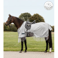 Couvre-reins anti-mouches Waldhausen Protect franges Gris argent / gris Couvre-reins anti-mouches Waldhausen Protect franges Gris argent / gris