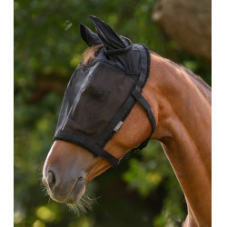 Licol d'équitation avec masque anti-mouches cheval