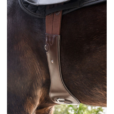 Sangle de selle Waldhausen en cuir Marron