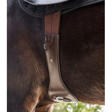 Sangle de selle Waldhausen en cuir Marron