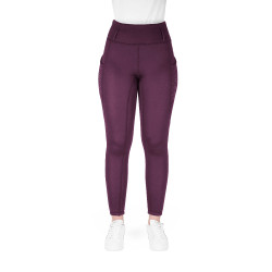 Legging Je t'aime Equithème Neva femme Prune Violet