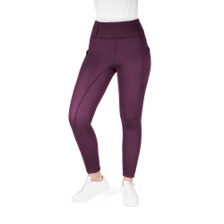 Legging Je t'aime Equithème Neva femme Prune Violet