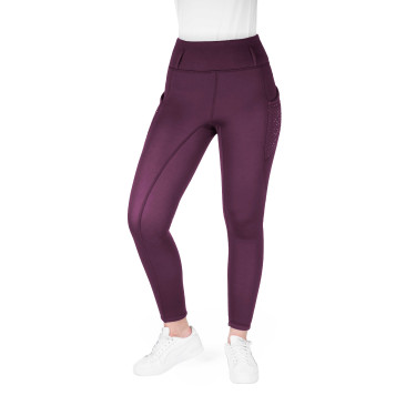 Legging Je t'aime Equithème Neva femme Prune Violet