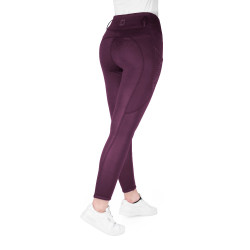 Legging Je t'aime Equithème Neva femme Prune Violet