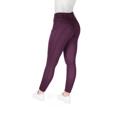 Legging Je t'aime Equithème Neva femme Prune Violet