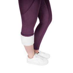Legging Je t'aime Equithème Neva femme Prune Violet