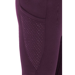 Legging Je t'aime Equithème Neva femme Prune Violet