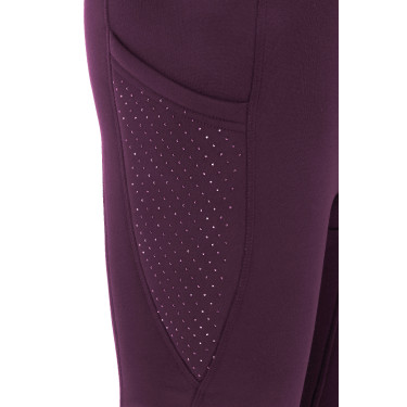 Legging Je t'aime Equithème Neva femme Prune Violet