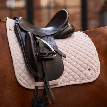 Tapis de selle Imperial Riding Penny Herringbone dressage Taupe Marron