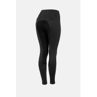 Pantalon d'équitation Anya fonctionnel femme avec fond en imitation suédée Horze Noir Pantalon d'équitation Anya fonctionnel femme avec fond en imitation suédée Horze Noir