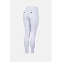 Pantalon d'équitation Anya fonctionnel femme avec grip intégral Horze Blanc Pantalon d'équitation Anya fonctionnel femme avec grip intégral Horze Blanc