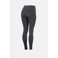 Legging d'équitation Tara 2.0 femme taille haute à grip intégral Horze Gris foncé