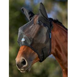 Masque anti-mouches ComFiTec Insect Guard avec oreilles Weatherbeeta Noir