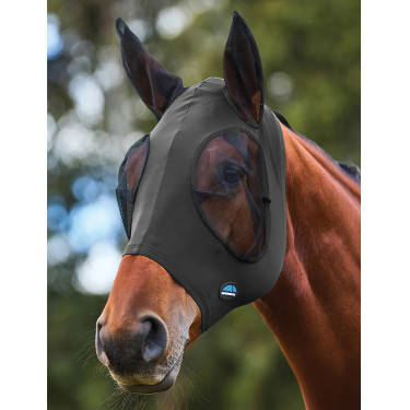 Masque anti-mouches extensible ComFiTec avec oreilles Weatherbeeta Charbon de bois / noir Masque anti-mouches extensible ComFiTec avec oreilles Weatherbeeta Charbon de bois / noir
