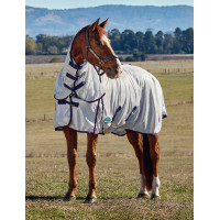 Couverture anti-mouches ComFiTec Airflow Combo Weatherbeeta Gris / marine / bordeaux