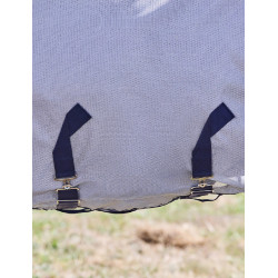 Couverture anti-mouches combo ComFiTec Hexi Shield Weatherbeeta Argent / marine / blanc Couverture anti-mouches combo ComFiTec Hexi Shield Weatherbeeta Argent / marine / blanc