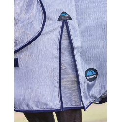 Couverture anti-mouches combo ComFiTec Hexi Shield Weatherbeeta Argent / marine / blanc Couverture anti-mouches combo ComFiTec Hexi Shield Weatherbeeta Argent / marine / blanc