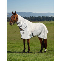 Couverture anti-mouches combo ComFiTec Tyro Weatherbeeta Blanc / charbon de bois