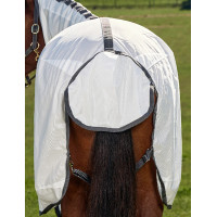 Couverture anti-mouches combo ComFiTec Tyro Weatherbeeta Blanc / charbon de bois