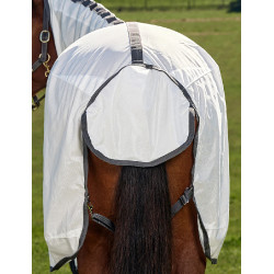 Couverture anti-mouches combo ComFiTec Tyro Weatherbeeta Blanc / charbon de bois Couverture anti-mouches combo ComFiTec Tyro Weatherbeeta Blanc / charbon de bois