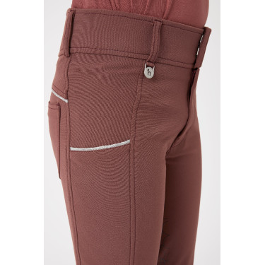 Pantalon d'équitation fond intégral en silicone Horze Leighton Ado poche téléphone Bordeaux Pantalon d'équitation fond intégral en silicone Horze Leighton Ado poche téléphone Bordeaux