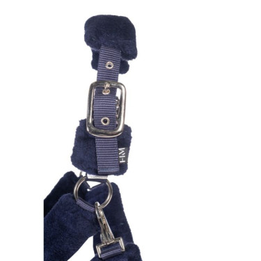 Licol d’équitation confort HKM avec fourrure teddy