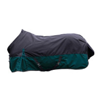 Couverture d'extérieur HKM Chester 600D doublure Lisse Noir / sarcelle Couverture d'extérieur HKM Chester 600D doublure Lisse Noir / sarcelle
