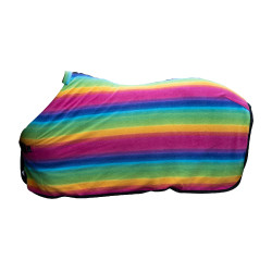 Couverture séchante Rainbow pour shettys HKM Rayures multicolores Motifs Couverture séchante Rainbow pour shettys HKM Rayures multicolores Motifs