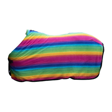 Couverture séchante Rainbow pour shettys HKM Rayures multicolores Motifs Couverture séchante Rainbow pour shettys HKM Rayures multicolores Motifs