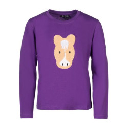 Polo à manches longues Amina HKM Lilas foncé Violet