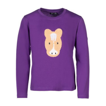 Polo à manches longues Amina HKM Lilas foncé Violet