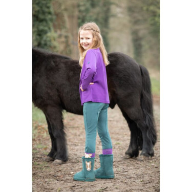 Polo à manches longues Amina HKM Lilas foncé Violet