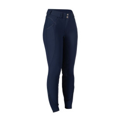 Pantalon softshell Chrysti fond 1/1 en silicone HKM femme Bleu foncé