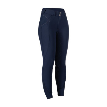 Pantalon softshell Chrysti fond 1/1 en silicone HKM femme Bleu foncé