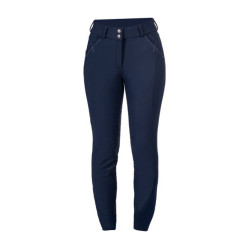 Pantalon softshell Chrysti fond 1/1 en silicone HKM femme Bleu foncé